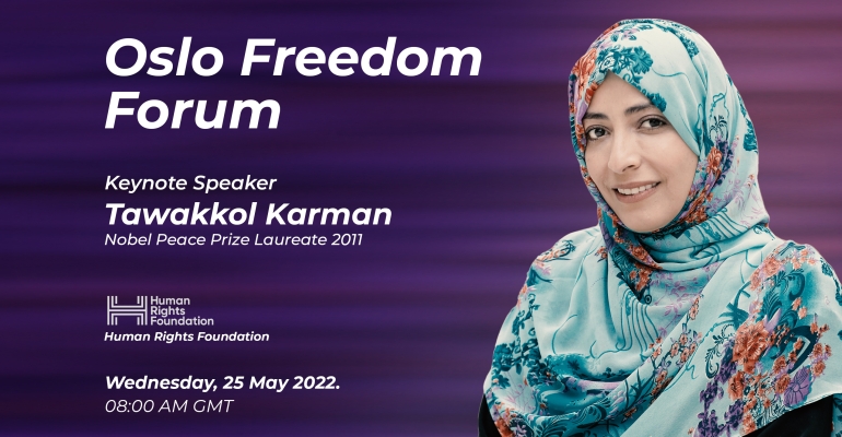 Tawakkol Karman to participate in Oslo Freedom Forum 2022